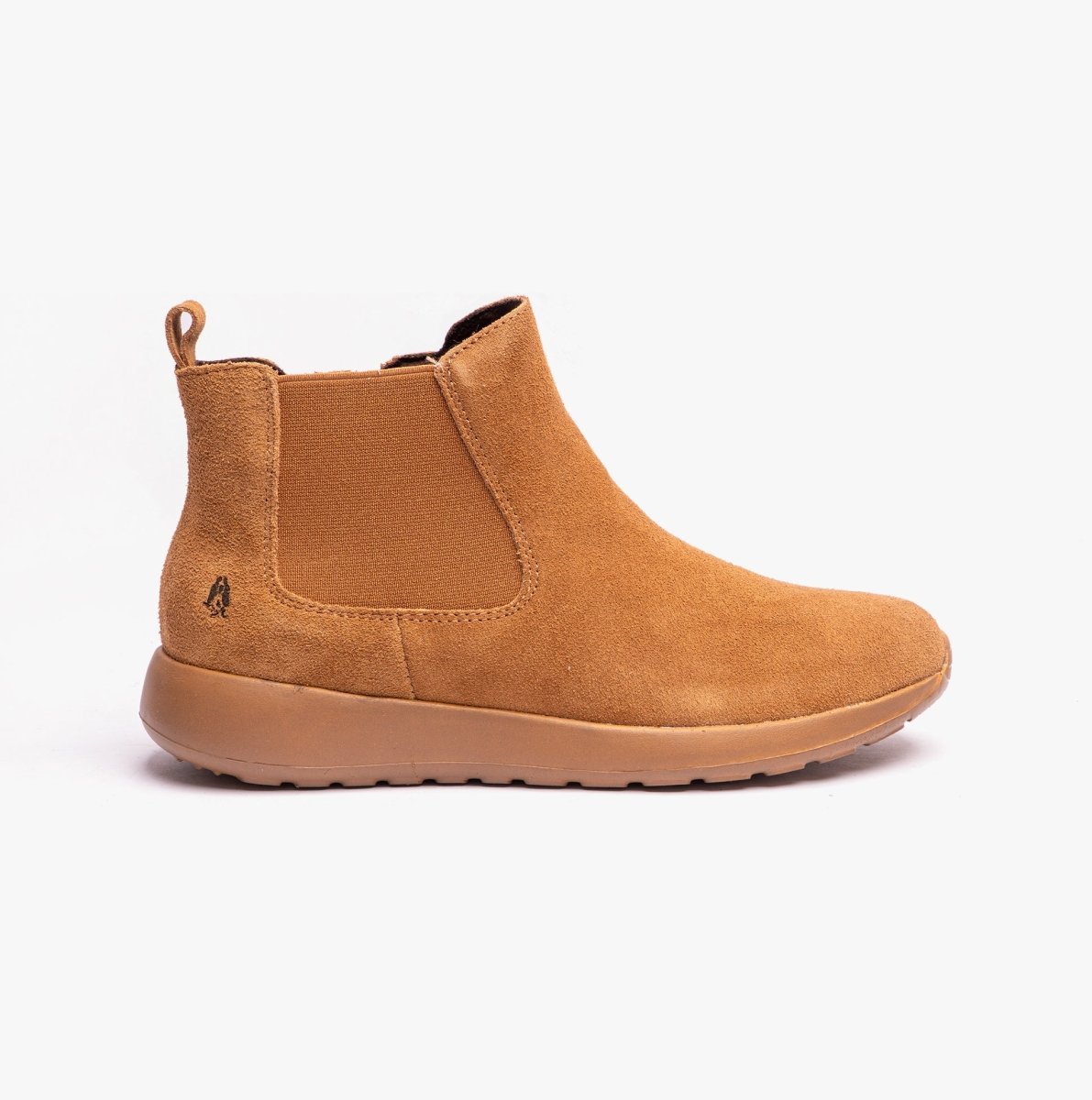 Hush Puppies LANA Ladies Suede Chelsea Boots Tan - Shuperb