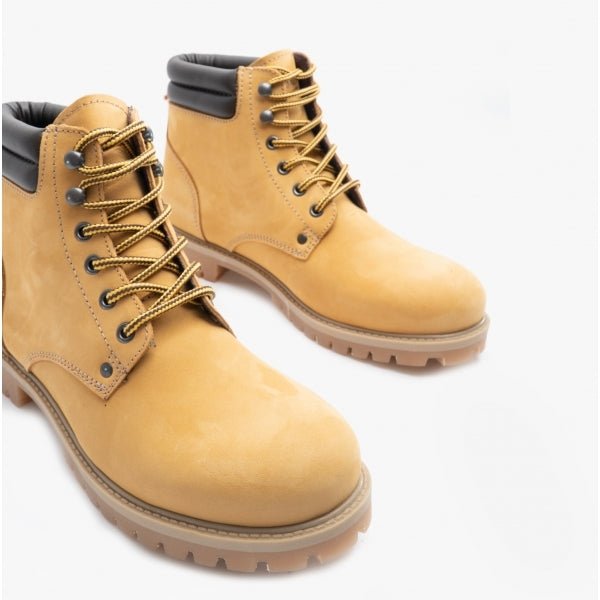 Jack & Jones STOKE Mens Ankle Boots Honey - Shuperb