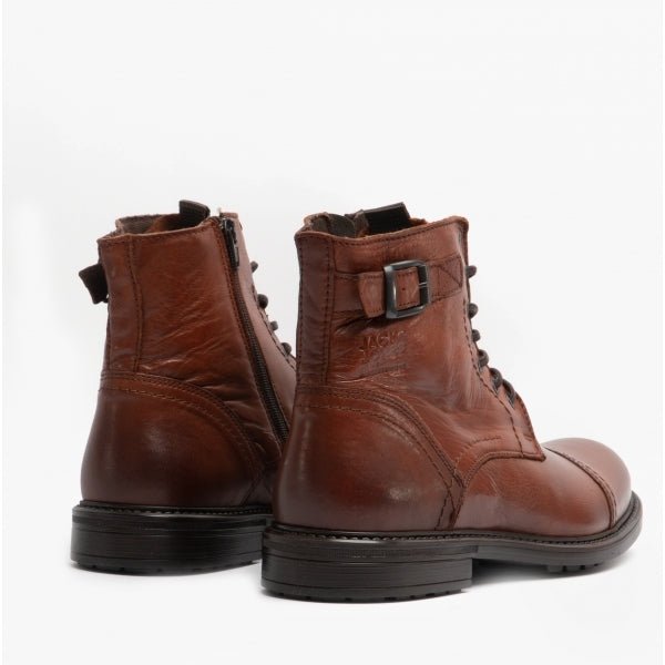 Jack & Jones SHELBY Mens Ankle Boots Cognac - Shuperb