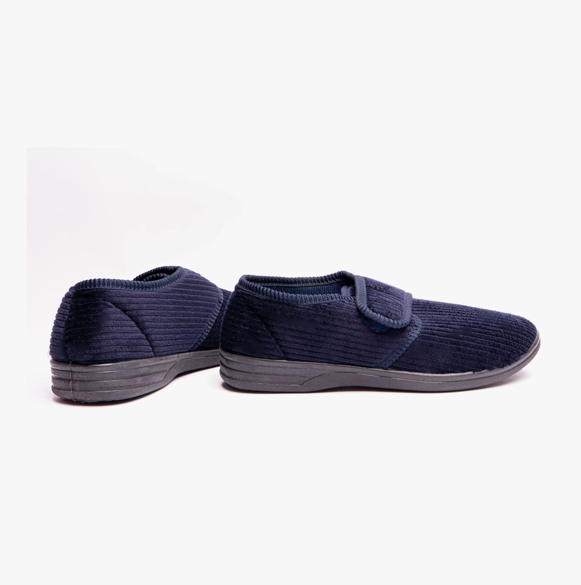 Jo & Joe KEN Mens Slippers Navy - Shuperb