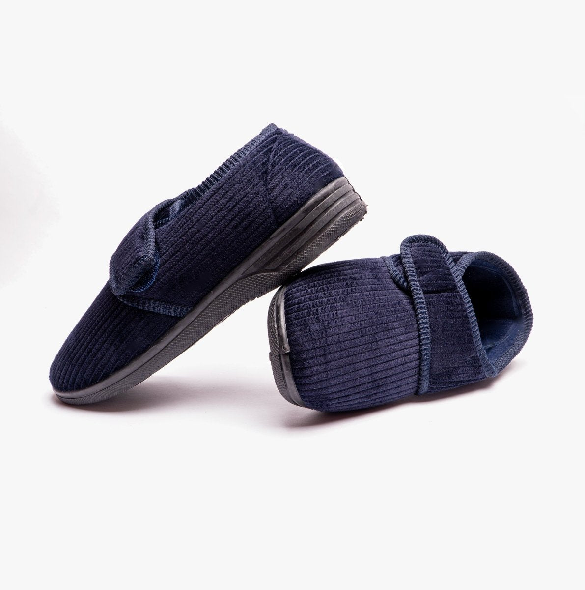 Jo & Joe KEN Mens Slippers Navy - Shuperb