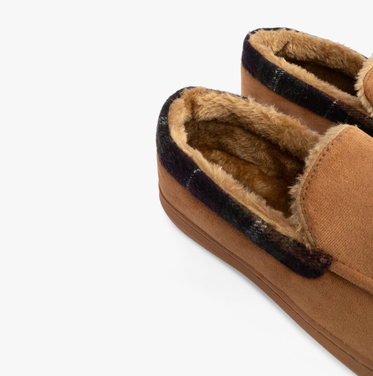 Jo & Joe ST ANDREWS Mens Slippers Cognac - Shuperb