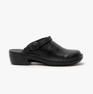 Josef Seibel BETSY Ladies Leather Mule Clogs Black - Shuperb