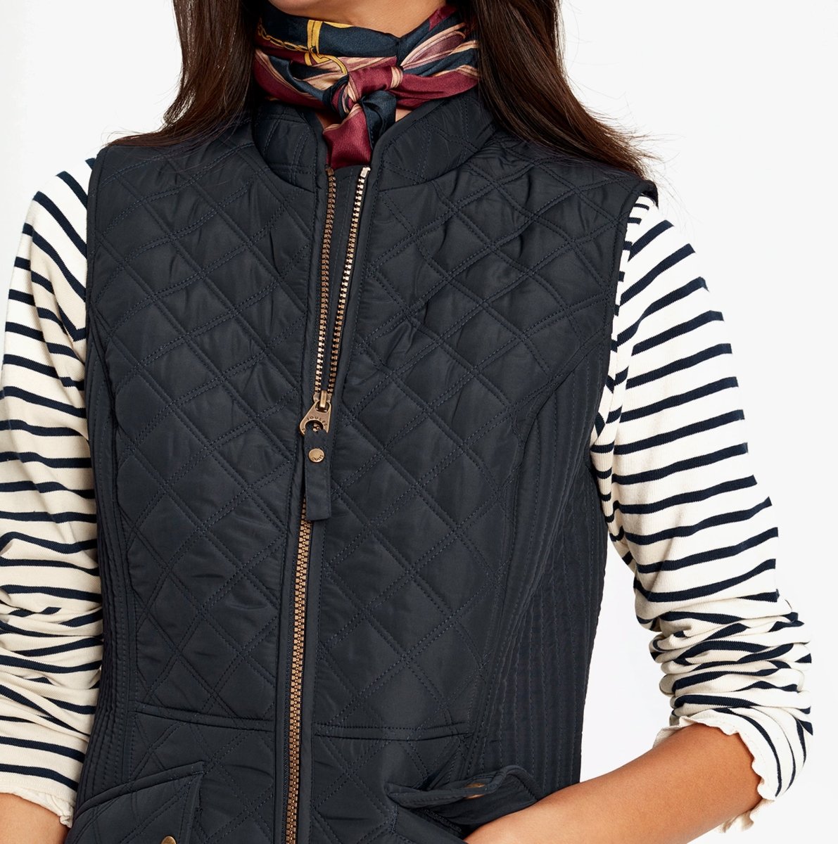 Joules MINX Womens Gilet Dark Navy - Shuperb