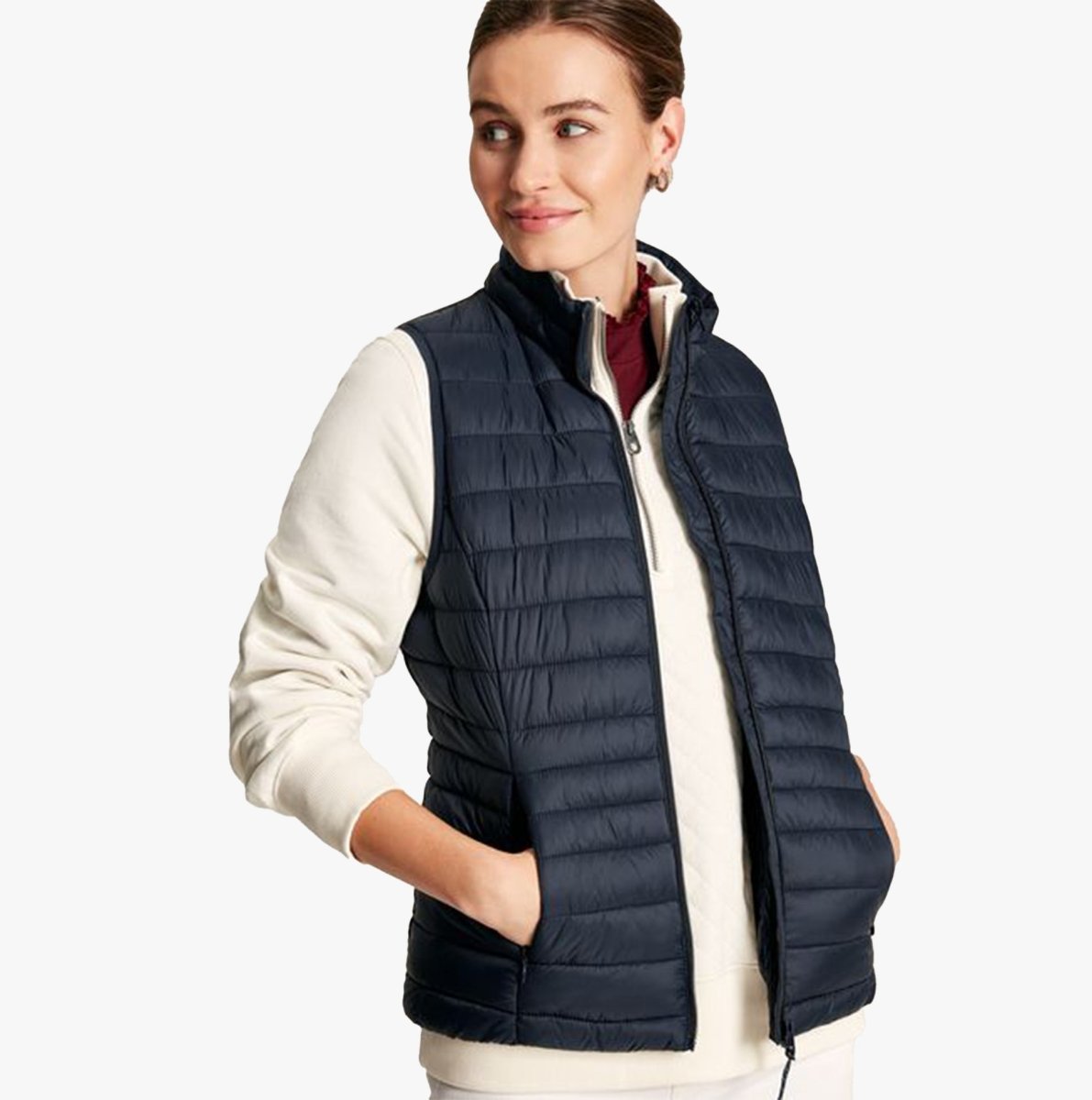 Joules BRAMLEY Womens Showerproof Gilet Dark Navy - Shuperb