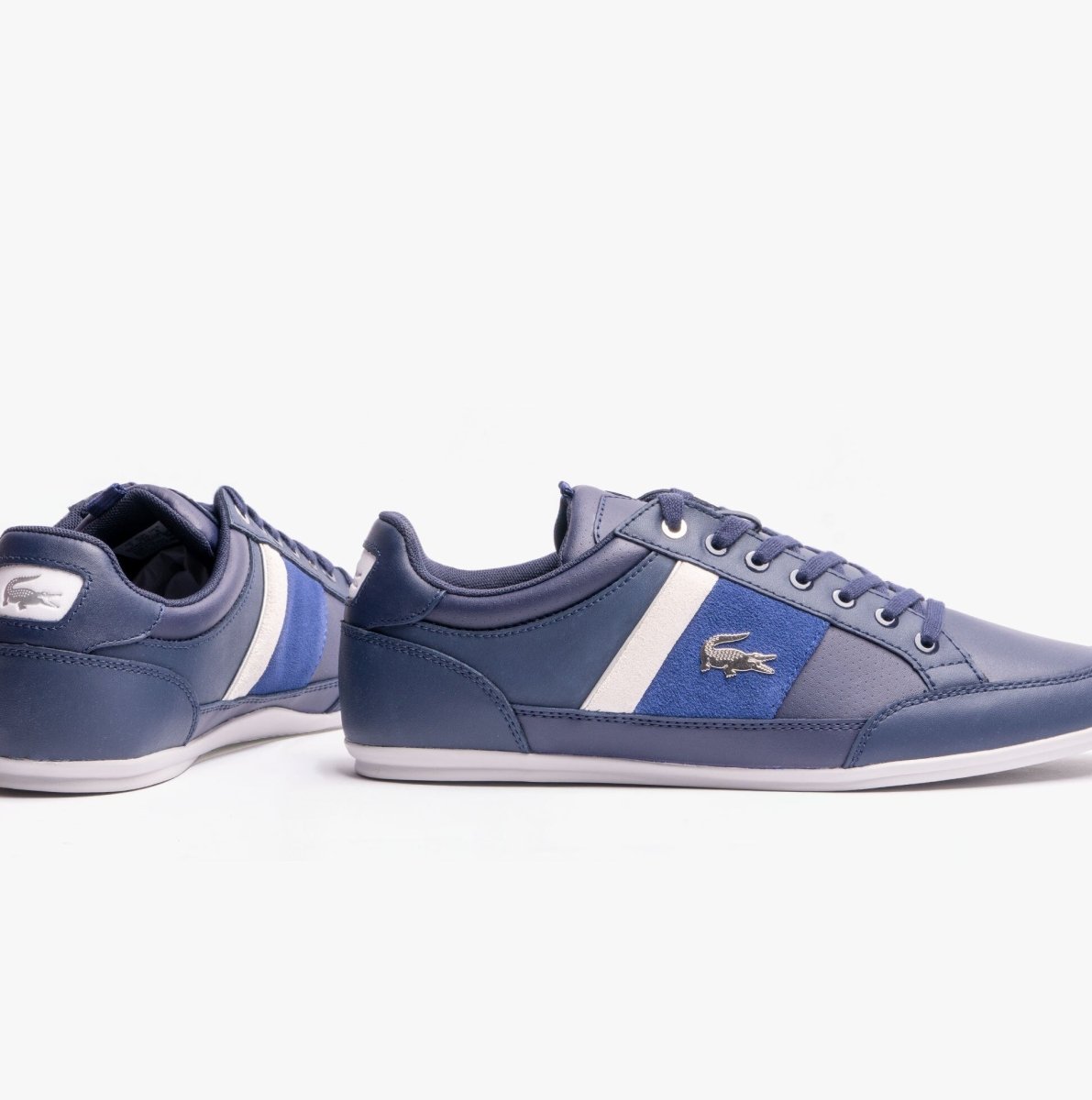 Lacoste CHAYMON Mens Trainers Navy/White - Shuperb