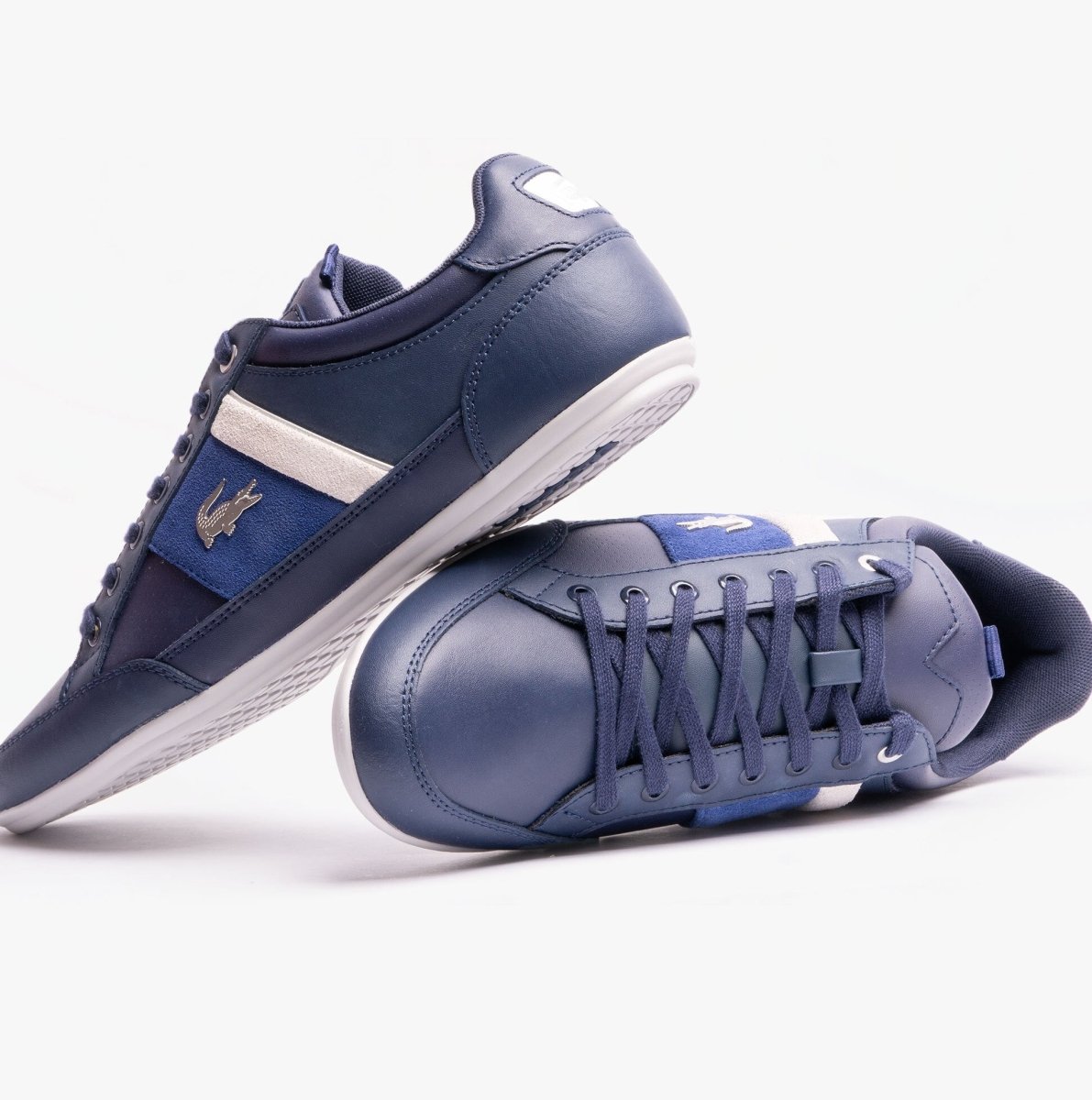 Lacoste CHAYMON Mens Trainers Navy/White - Shuperb