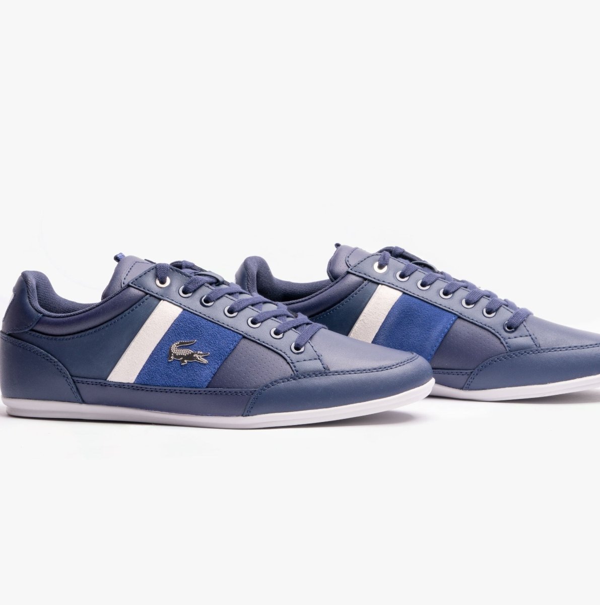 Lacoste CHAYMON Mens Trainers Navy/White - Shuperb