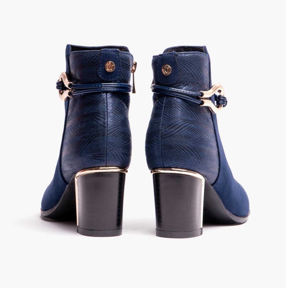 Lotus AUTUMN Womens Ankle Boots Navy - Shuperb