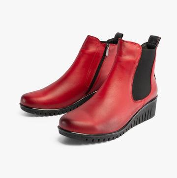 Lotus DRESDEN Womens Boots Red - Shuperb