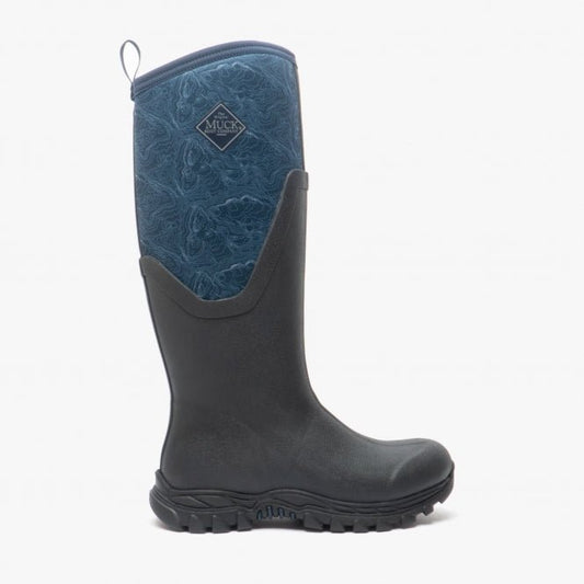 Muck Boots ARCTIC Womens Wellington Boots Navy - Shuperb