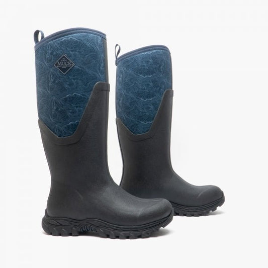 Muck Boots ARCTIC Womens Wellington Boots Navy - Shuperb