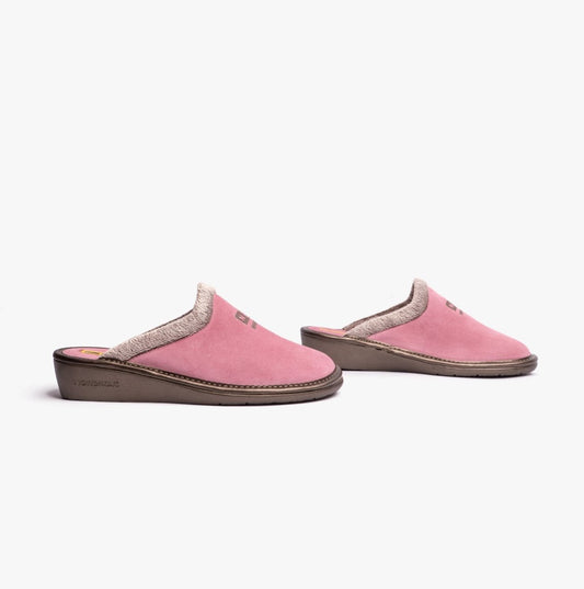 Nordikas AFELPADO ROSA Womens Mule Slippers Rose - Shuperb