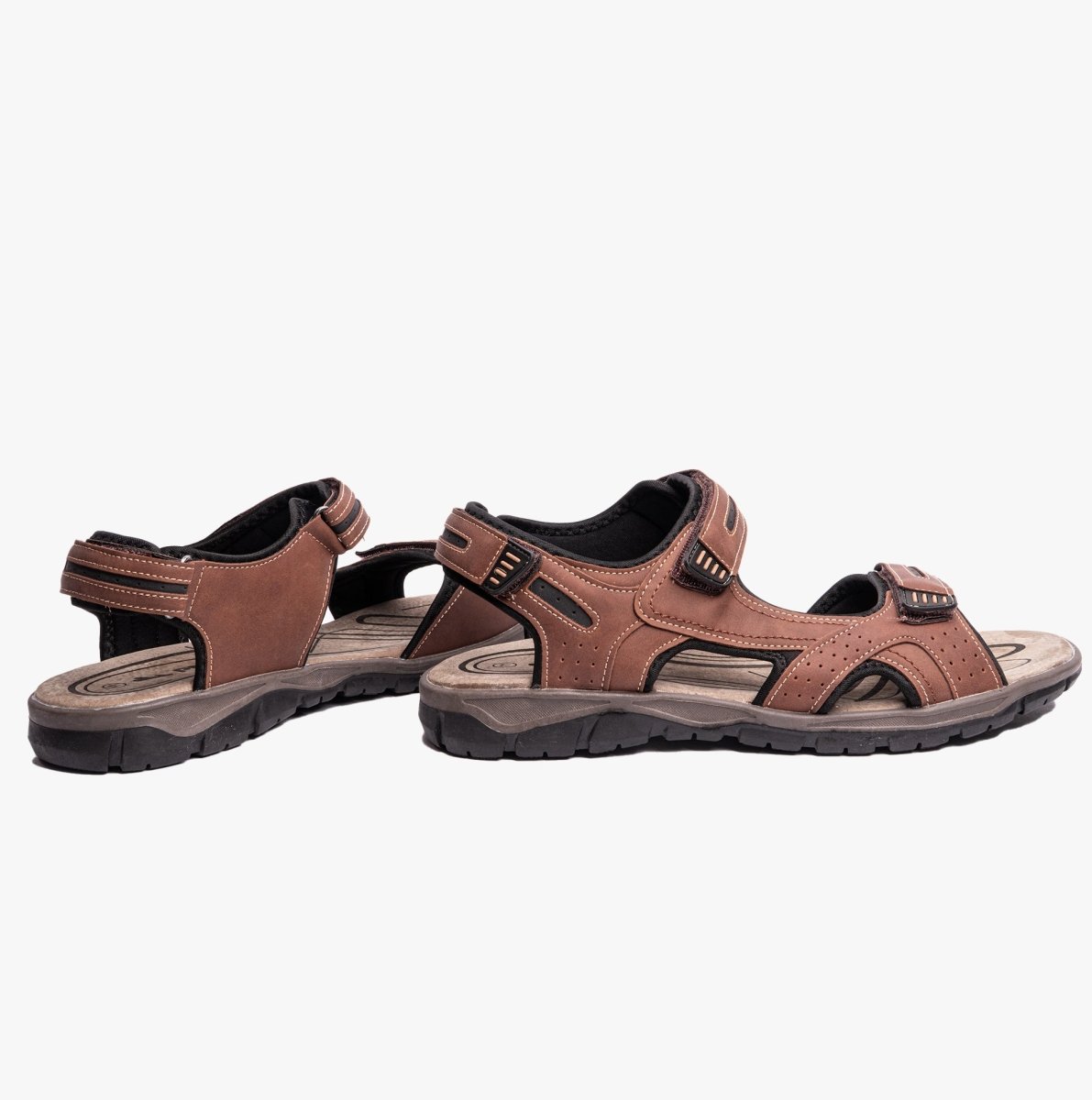 PDQ SAHARA Mens Sandals Brown - Shuperb