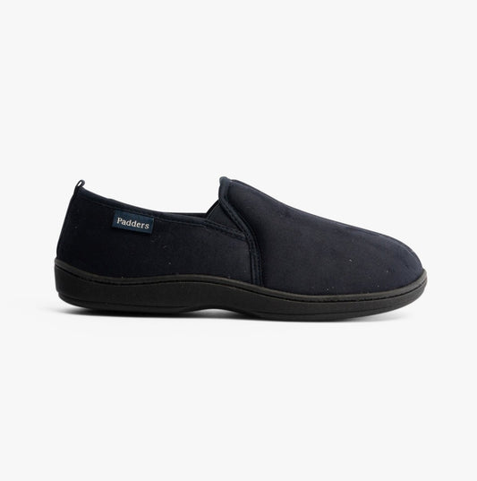 Padders BASIL Mens Slippers Navy - Shuperb