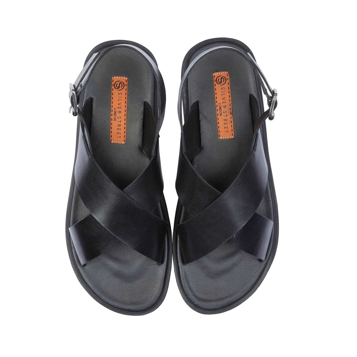 Silver Street London CROYDON Mens Sandals Black - Shuperb