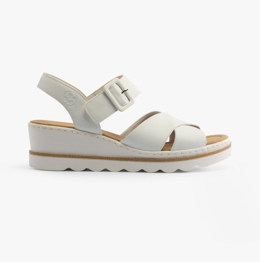 Rieker 67463 - 80 Womens Sandals White - Shuperb