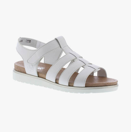 Rieker V5062 - 80 Ladies Sandals Off White - Shuperb