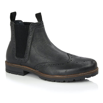 Silver Street London ALBION Mens Boots Black - Shuperb