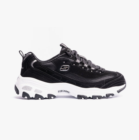 Skechers 11930/BKW D'LITES - BIGGEST FAN Womens Sneaker Black/White - Shuperb