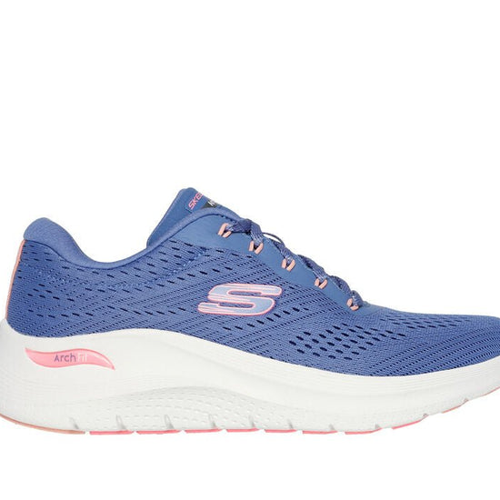 Skechers Skechers ARCH FIT 2.0 - BIG LEAGUE Womens Trainers Blue/Pink - Shuperb