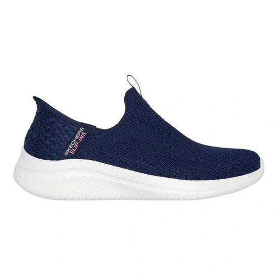 Skechers Skechers ULTRA FLEX 3.0 - EASY WIN Womens Trainers Navy/Grey/Pink - Shuperb