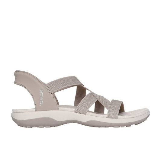 Skechers Skechers REGGAE SLIM - STRETCH FLEX Womens Sandals Taupe - Shuperb