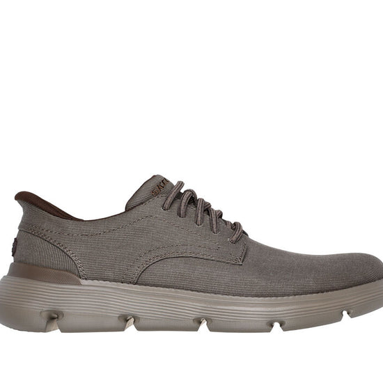 Skechers Skechers GARZA - CLIVE Mens Shoes Dark Taupe - Shuperb