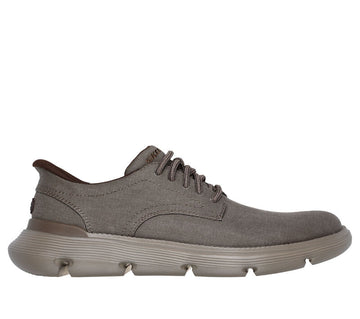 Skechers Skechers GARZA - CLIVE Mens Shoes Dark Taupe - Shuperb