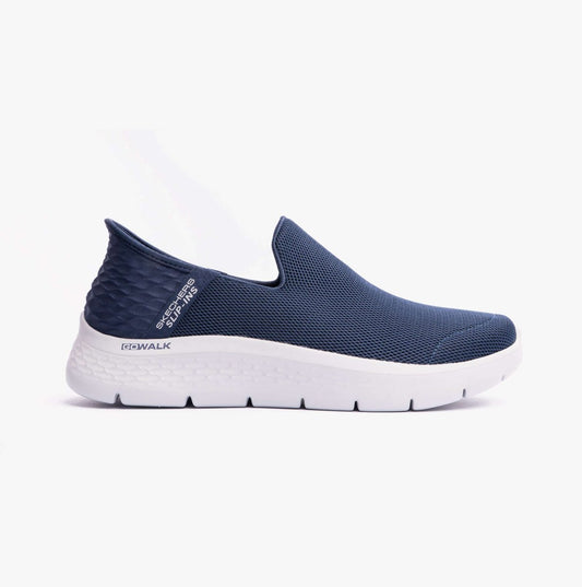 Skechers SLIP - INS: GO WALK FLEX - NO HAN Mens Trainers Navy - Shuperb