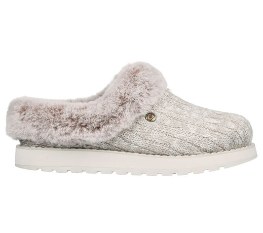 Skechers BOBS KEEPSAKES ICE ANGEL Womens Slippers Light Brown - Shuperb