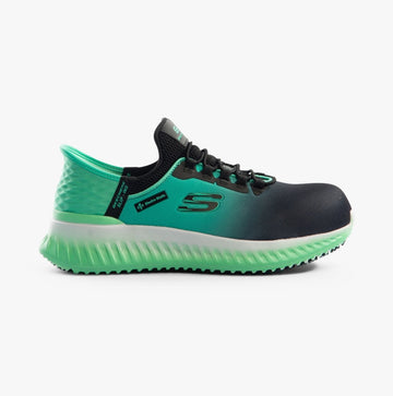 Skechers Work 108152EC/BKTL TILIDO - OMBRAY Womens Trainers Black/Teal - Shuperb