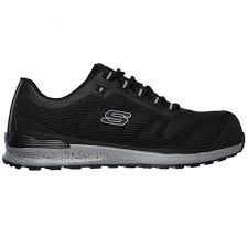 Skechers Work BULKLIN Mens Trainers Black - Shuperb