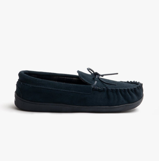 Sleepers Sleepers Mens Slippers Navy Blue - Shuperb