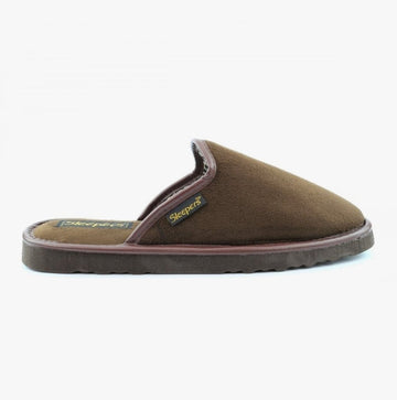 Sleepers STEPHEN Mule Slipper Autumn Brown Imitation Suede - Shuperb