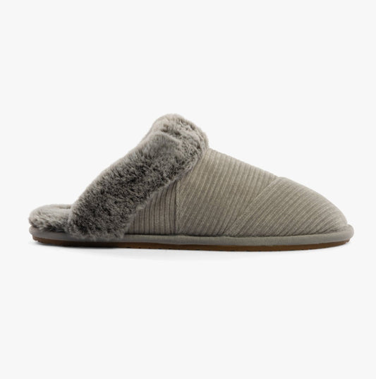 TOMS VALERIE Womens Slippers Grey - Shuperb