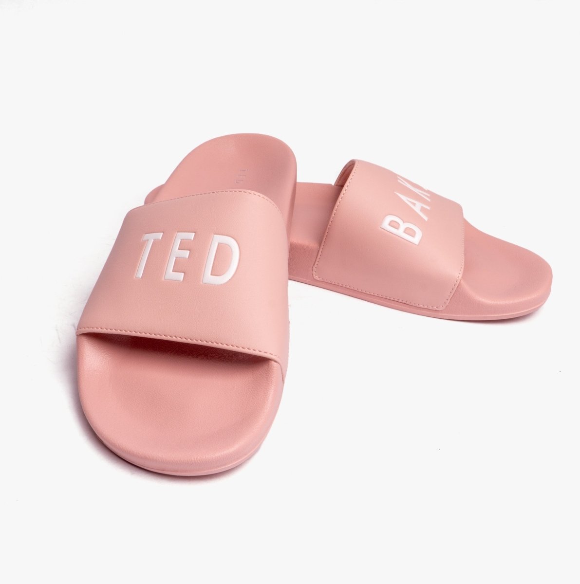 Ted Baker ASED Ladies Embossed Slider Pink - Shuperb