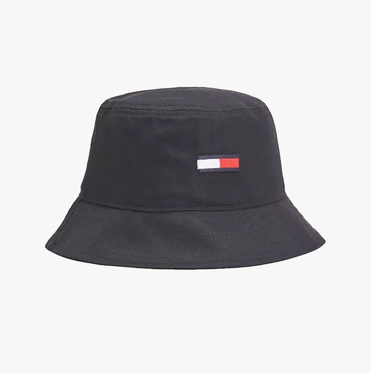 Tommy Hilfiger FLAG EMBROIDERY Mens Bucket Hat Black - Shuperb