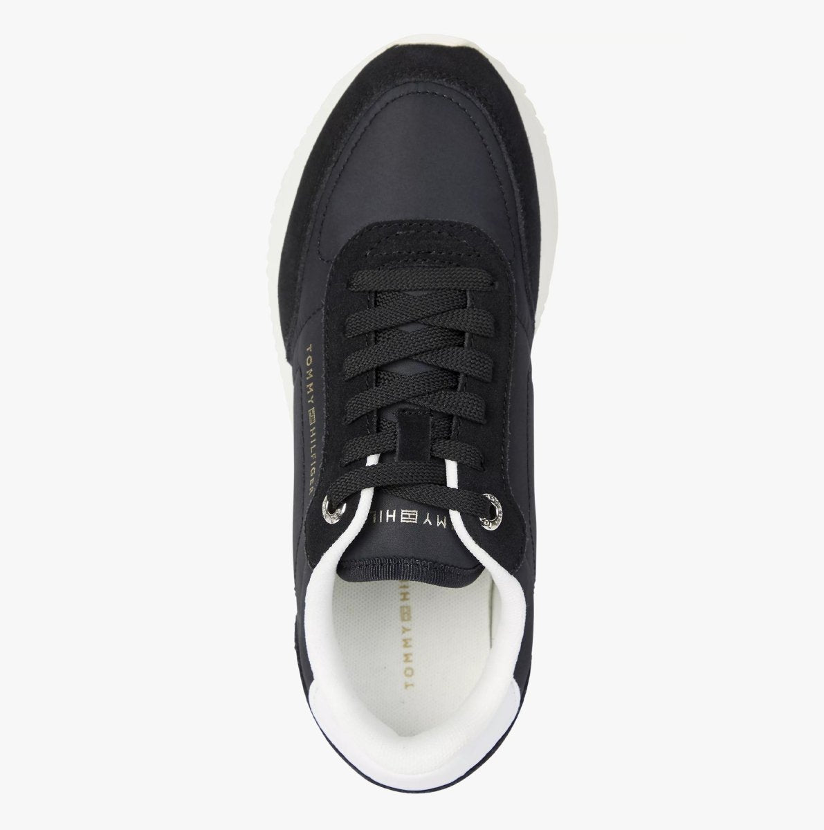 Tommy Hilfiger ESSENTIAL RUNNER Womens Sneakers Black - Shuperb