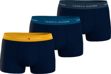 Tommy Hilfiger 3 Pack Mens Underwear Amber Glow/Marine Blue/Lakeside - Shuperb