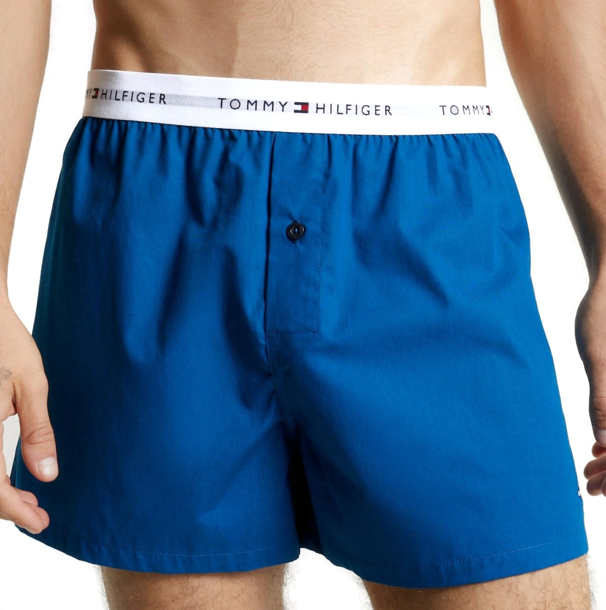 Tommy Hilfiger WOVEN 3 Pack Mens Underwear Deep Indigo/Fireworks/White - Shuperb