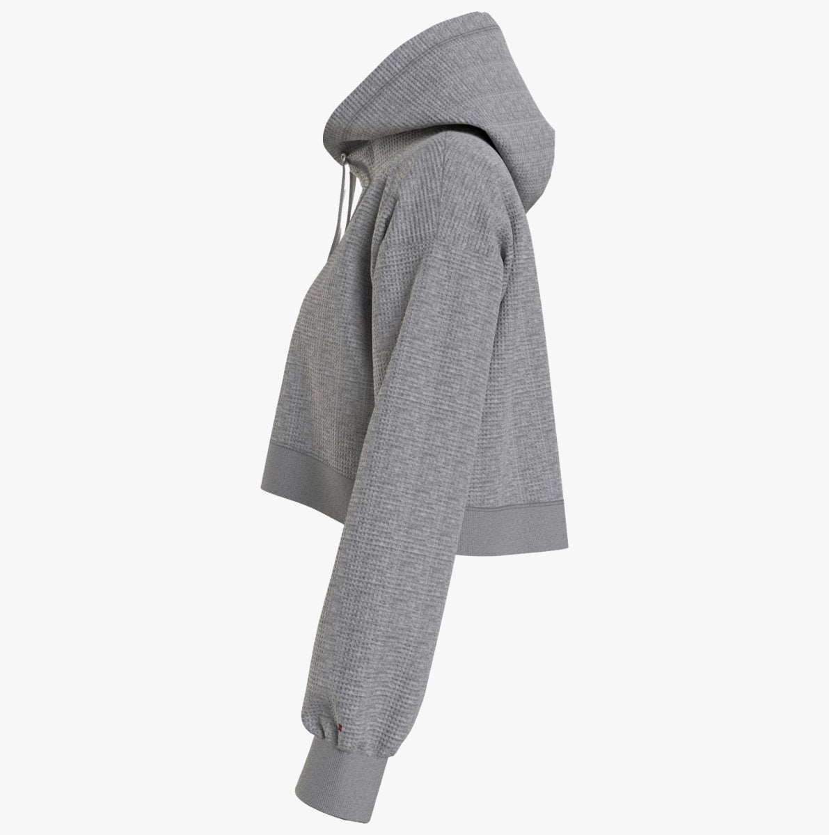 Tommy Hilfiger LONG SLEEVE HOODIE Womens Hoodie Light Grey Heather - Shuperb