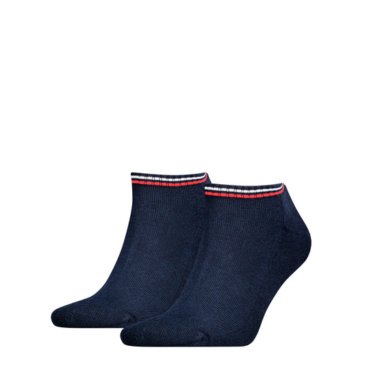 Tommy Hilfiger 2 Pack Trainer Mens Ankle Socks Navy