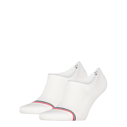 Tommy Hilfiger 2 Pack Trainer Mens Invisible Socks White