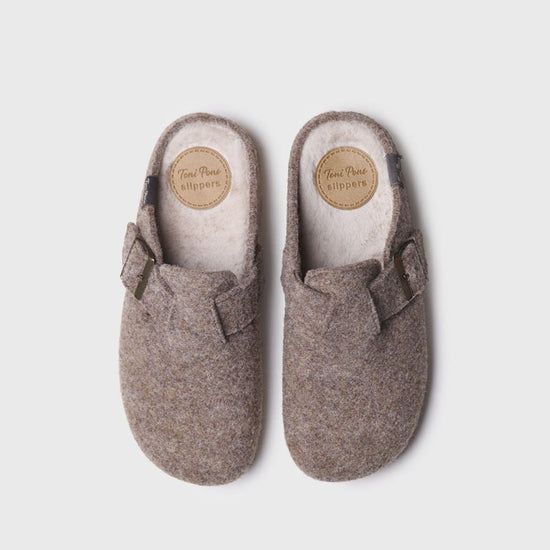 Toni Pons MIMA - FP Womens Slippers Taupe - Shuperb