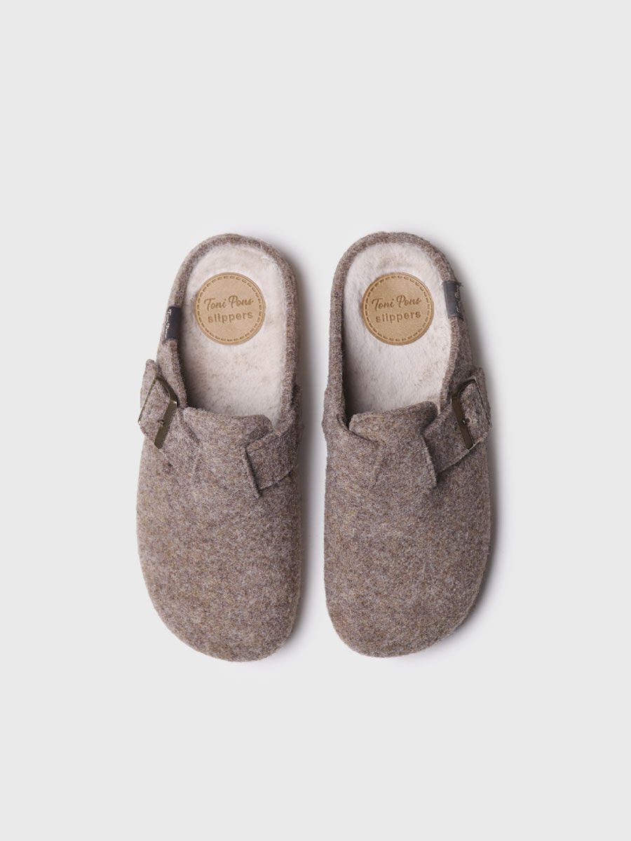 Toni Pons MIMA - FP Womens Slippers Taupe - Shuperb