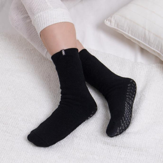 Totes Isotoner RECYCLED 3.0 TOG THERMAL ORIGINAL Womens Socks Black - Shuperb