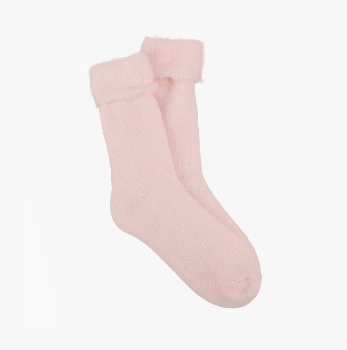 Totes Toasties THERMAL BRUSHED BED SOCK Womens Socks Pink - Shuperb