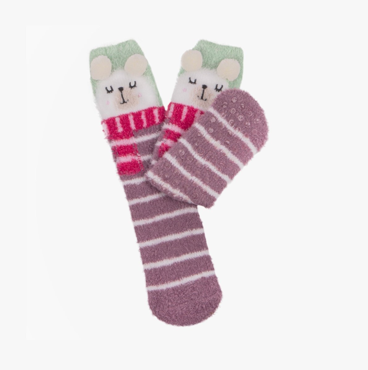 Totes Toasties Novelty Super Soft Slipper Socks Womens Socks Bear - Shuperb