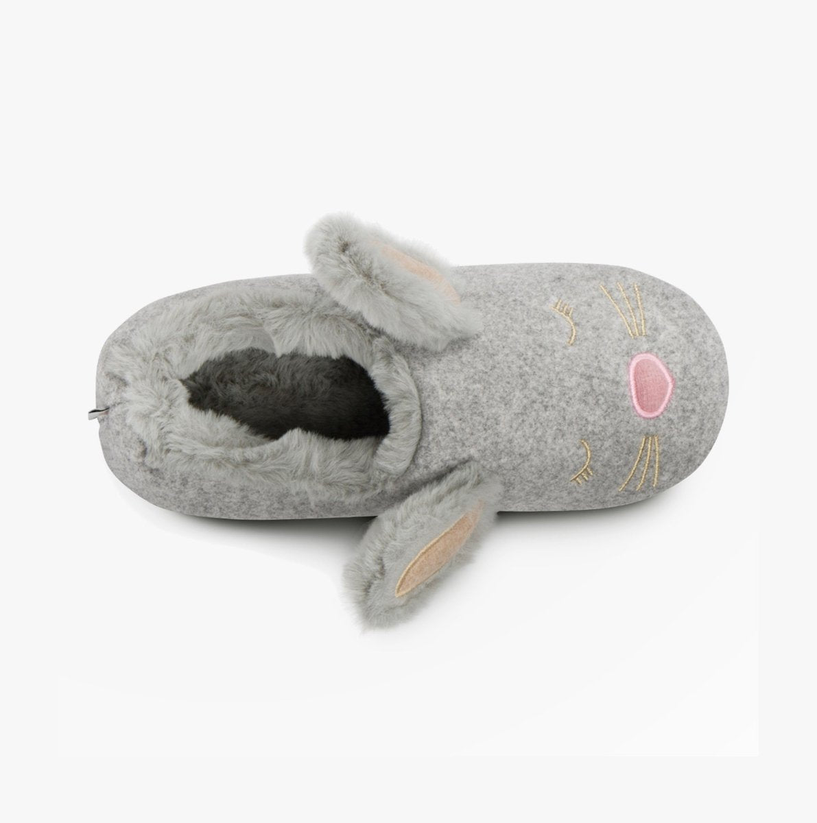 Totes Toasties NOVELTY BUNNY Mule Slippers Womens Grey - Shuperb